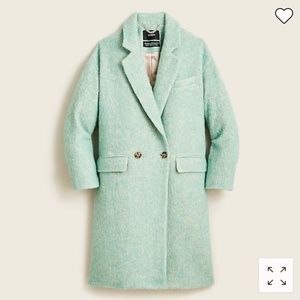 J. Crew relaxed topcoat in Italian brushed wool XS